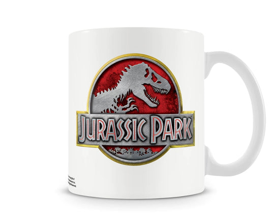 Jurassic Park Metallic Logo Kaffe Krus