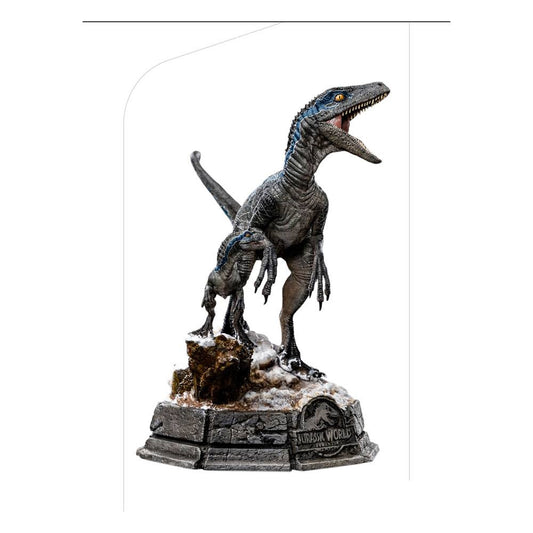 Jurassic World Dominion Deluxe Art Scale Statue 1/10 Blau und Beta 20 cm