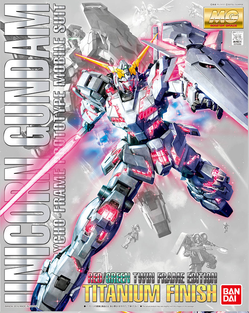 MG Gundam Einhorn Rot/Grün F Titan 1/100
