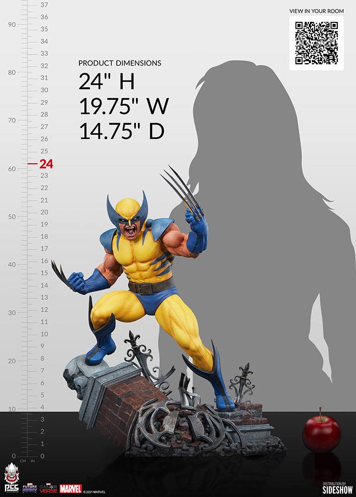 Marvel: Future Fight Statue 1/3 Wolverine 61 cm med cm og inch mål