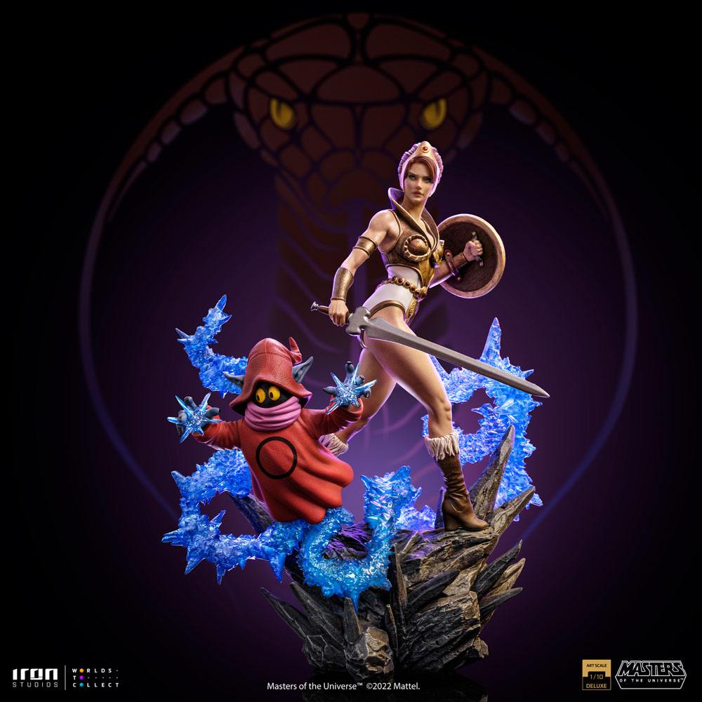 Masters of the Universe Deluxe Art Scale Statue 1/10 Teela &amp; Orko 25 cm
