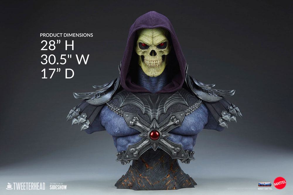 Masters of the Universe Life-Size Büste 1/1 Skeletor Legends 71 cm