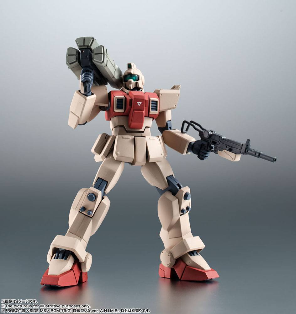 Mobile Suit Gundam Robot Spirits Actionfigur (Seite MS) RGM-79(G) GM Ground Type ANIME 13 cm
