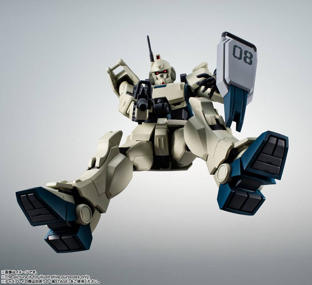Mobile Suit Gundam Robot Spirits Den 08. MS Team Action Figur RX-79(G)Ez-8 GUNDAM Ez-8 ver. A.N.I.M.E. 12 cm