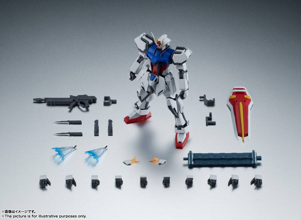 Mobile Suit Gundam Seed Robot Spirits Action Figure (Side MS) GAT-X105 Strike Gundam ver. ANIME 12 cm