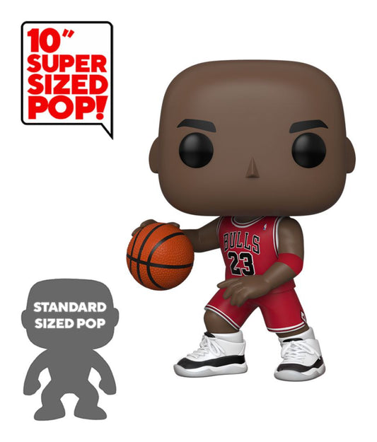 NBA Super Size POP! Vinylfigur Michael Jordan (Rotes Trikot) 25 cm