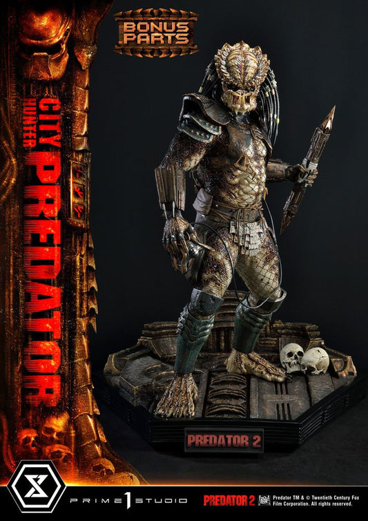 Predator 2 Museum Masterline Statue 1/3 City Hunter Predator Deluxe Bonusversion 105 cm