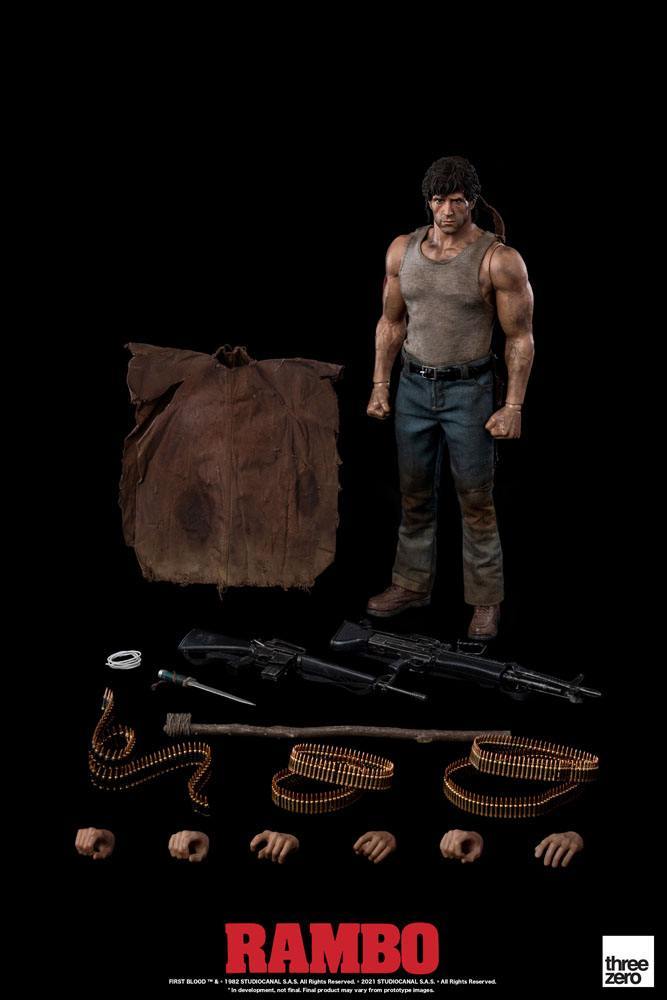 Rambo: First blood action figure 1/6 John rambo 30 cm - SuperMerch.dk med al tilbehør