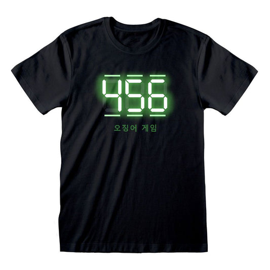 Squid Game T-Shirt 456 Digital Text