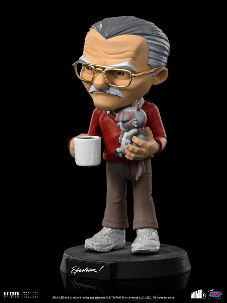Stan Lee Mini Co. PVC Figur Stan Lee mit Grumpy Cat 14 cm