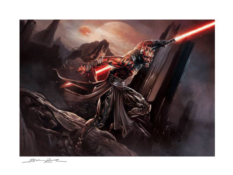 Star Wars Kunstdruck Darth Maul: Savage Rage 46 x 61 cm - ungerahmt