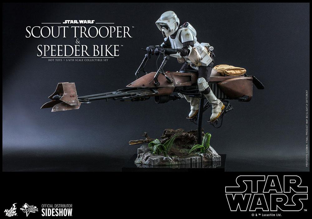 Star Wars Episode VI Action Figure 1/6 Scout Trooper &amp; Speeder Bike 30 cm
