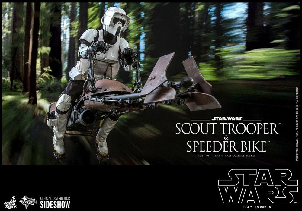 Star Wars Episode VI Action Figure 1/6 Scout Trooper & Speeder Bike 30 cm