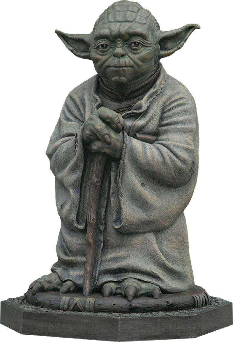 Star Wars lebensgroße Bronzestatue Yoda 79 cm