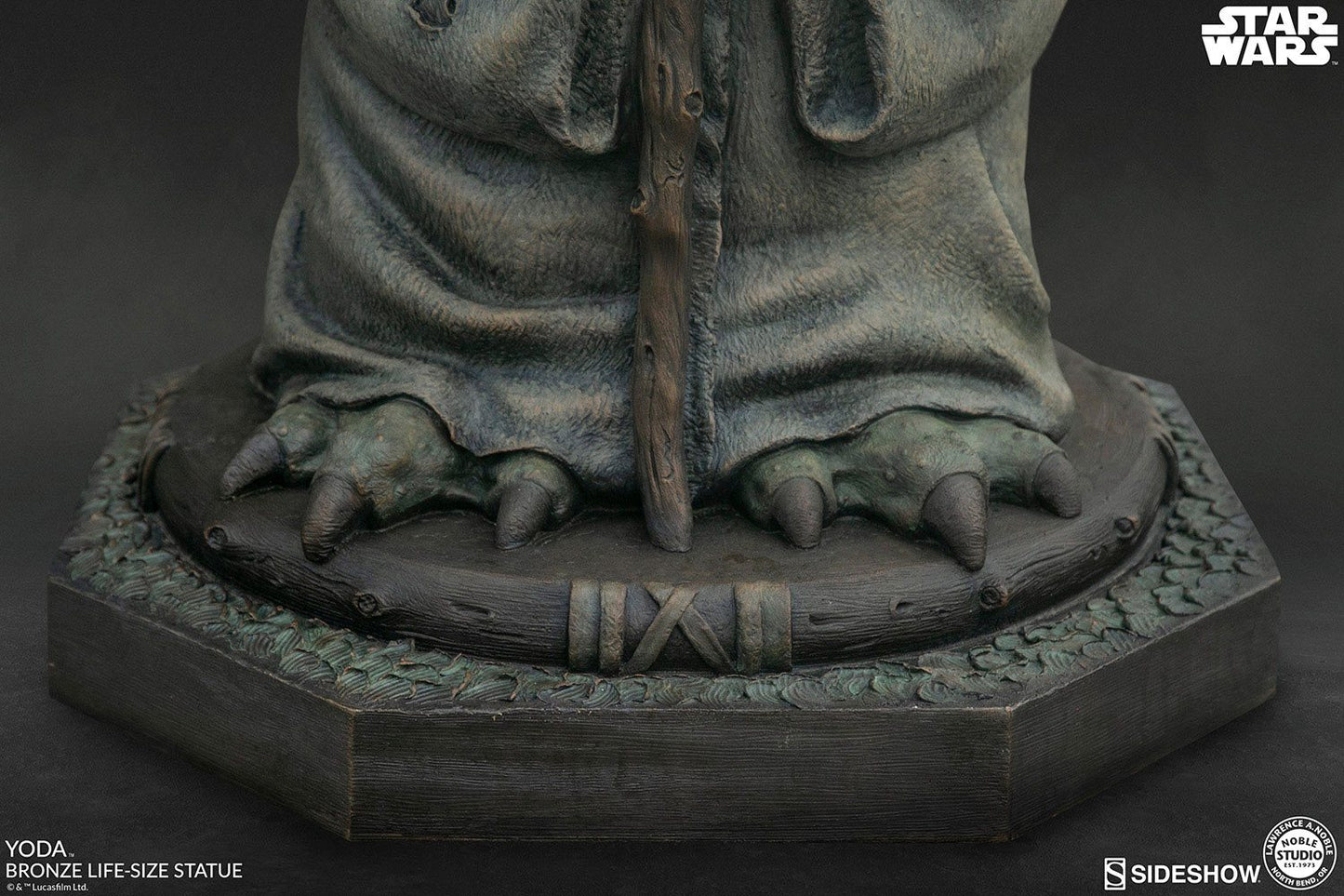 Star Wars lebensgroße Bronzestatue Yoda 79 cm