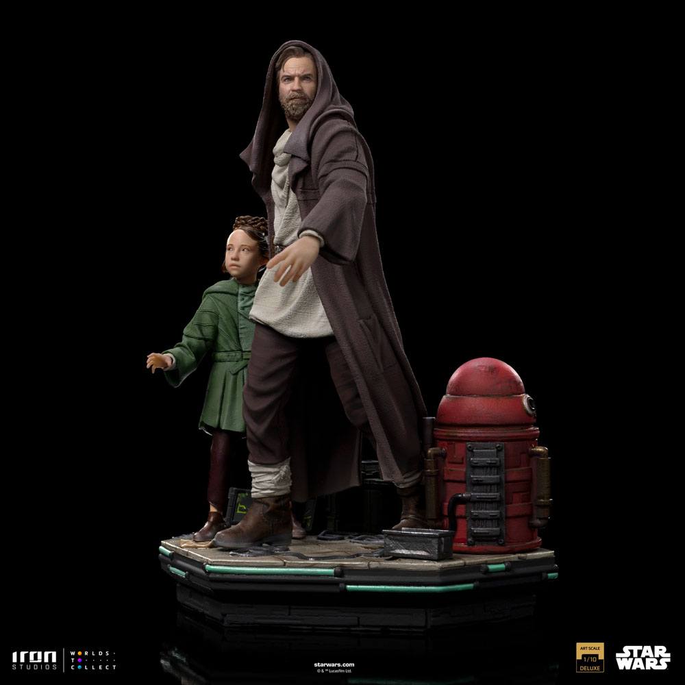 Star Wars: Obi-Wan Kenobi Deluxe Art Scale Statue 1/10 Obi-Wan & Young Leia 20 cm