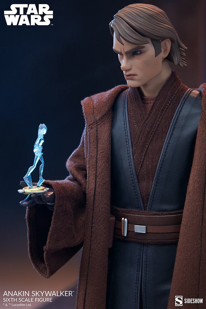 Anakin Skywalker Clone Wars Action Figure: 1/6 Scale and 31 cm Height Sideshow