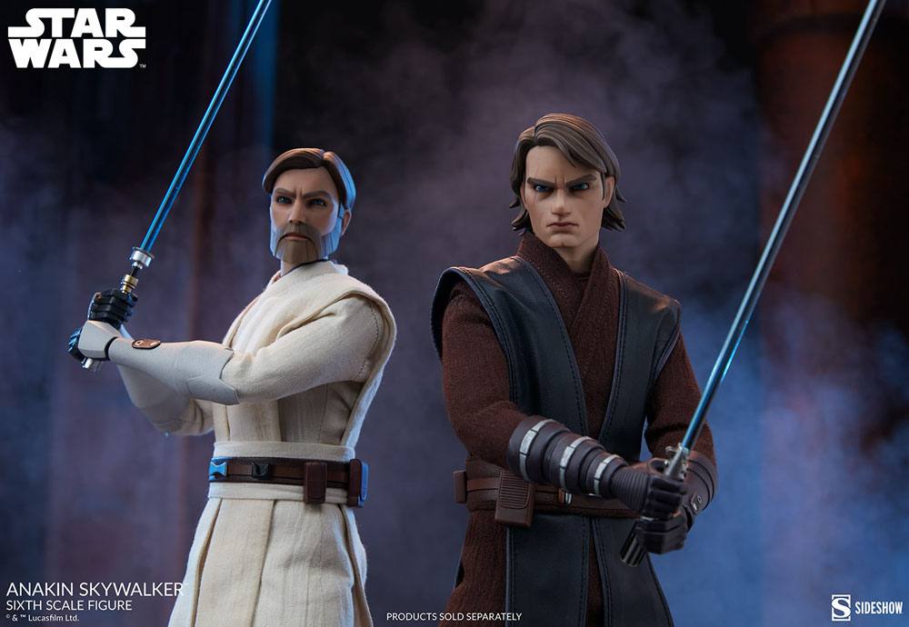 Anakin Skywalker Clone Wars Actionfigur: Maßstab 1/6 und 31 cm Höhe Sideshow