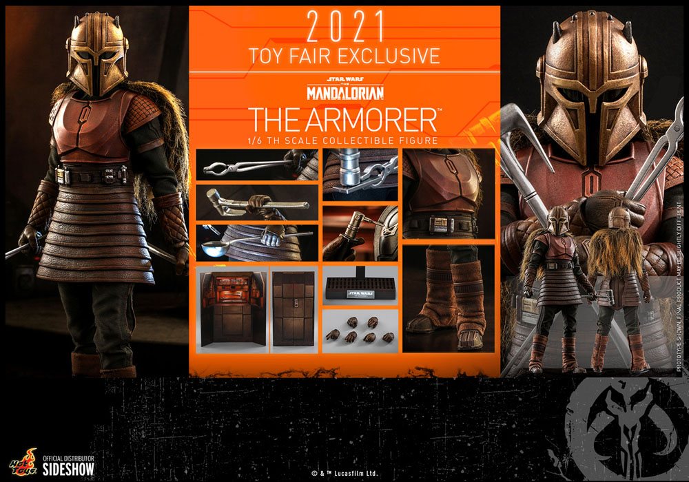 Star Wars The Mandalorian Actionfigur 1/6 The Armorer 2021 Toy Fair Exclusive 29 cm