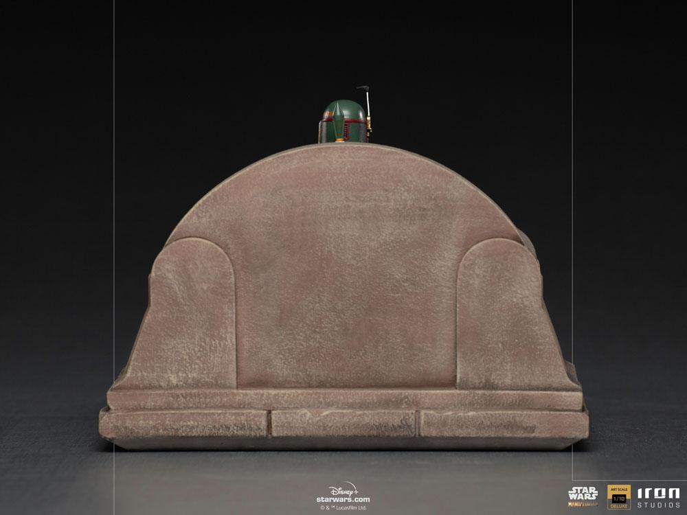 Star Wars The Mandalorian Deluxe Art Scale Statue 1/10 Boba Fett on Throne 18 cm