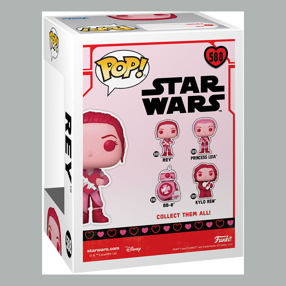 Star Wars Valentines POP! Star Wars Vinylfigur Rey 9 cm