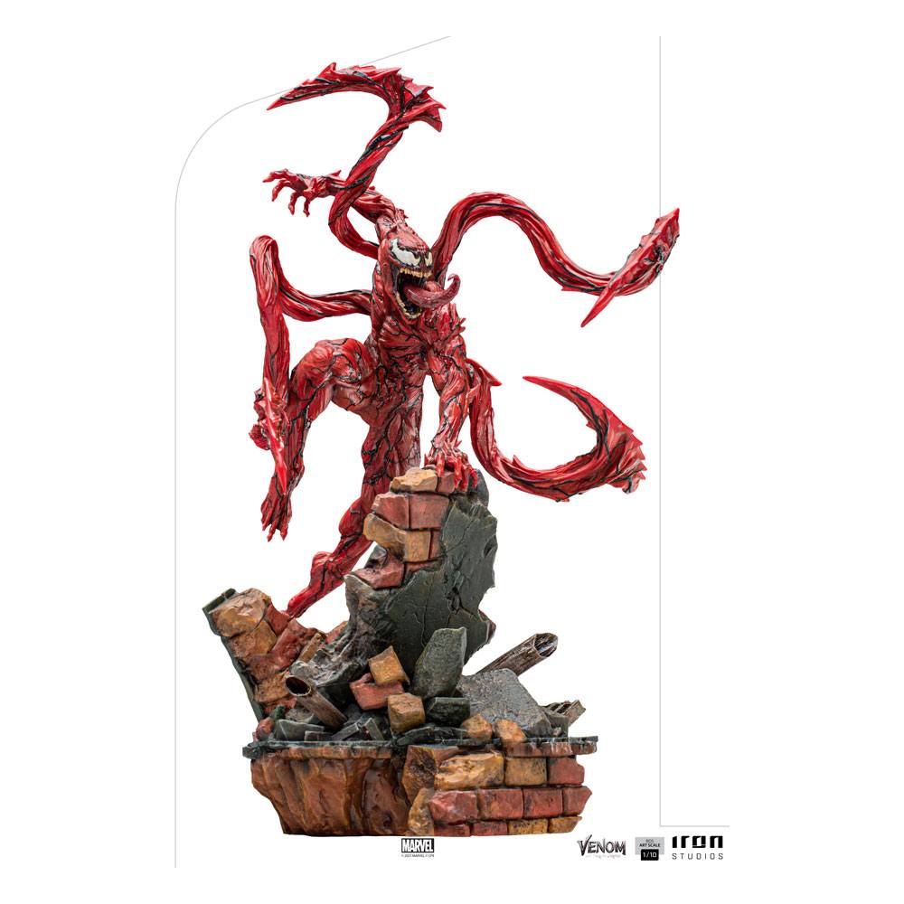 Venom: Let There Be Carnage BDS Art Scale Statue 1/10 Carnage 30 cm hvid baggrund