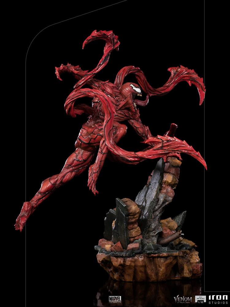 Venom: Let There Be Carnage BDS Art Scale Statue 1/10 Carnage 30 cm sort baggrund