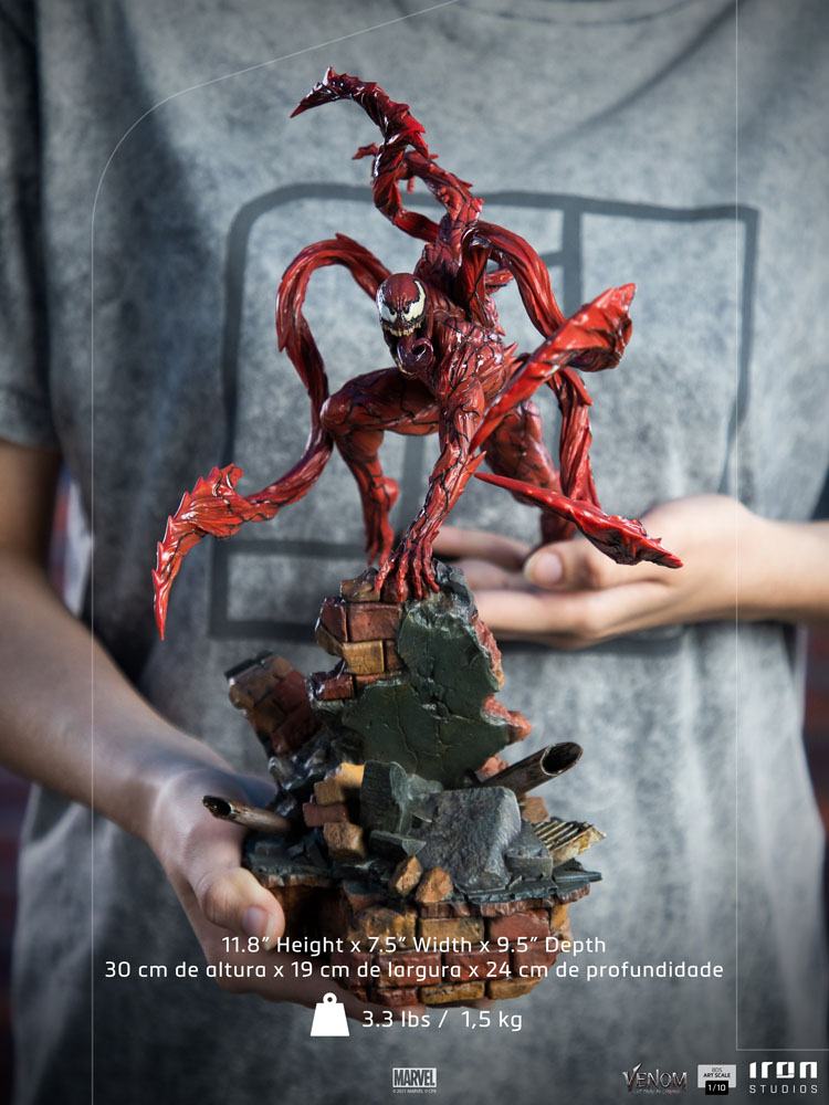 Venom: Let There Be Carnage BDS Art Scale Statue 1/10 Carnage 30 cm person holder figur med begge hænder
