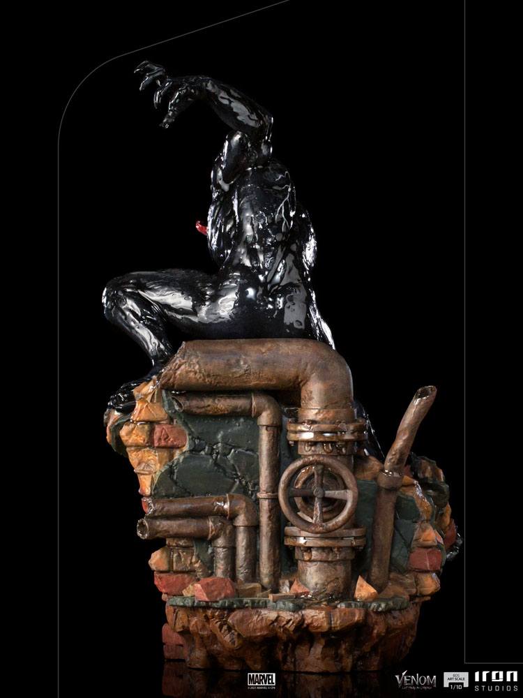 Venom: Let There Be Carnage BDS Art Scale Statue 1/10 Venom 30 cm set bagfra og med sort baggrund