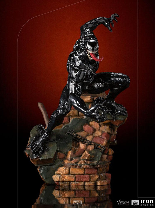 Venom: Let There Be Carnage BDS Art Scale Statue 1/10 Venom 30 cm med rød baggrund i fuld figur