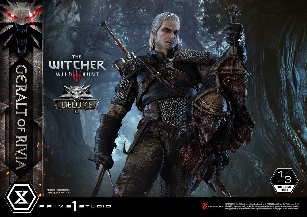 The Witcher 3 Wild Hunt Statue 1/3 Geralt von Riva Deluxe Version 88 cm