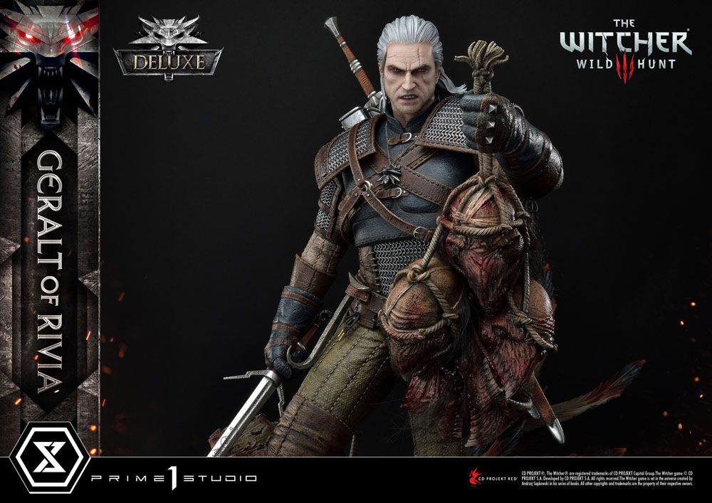Witcher 3 Wild Hunt Statue 1/3 Geralt von Riva Deluxe Version 88 cm