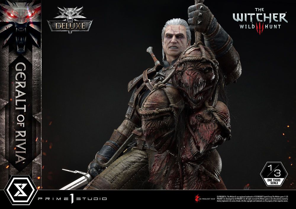 The Witcher 3 Wild Hunt Statue 1/3 Geralt von Riva Deluxe Version 88 cm