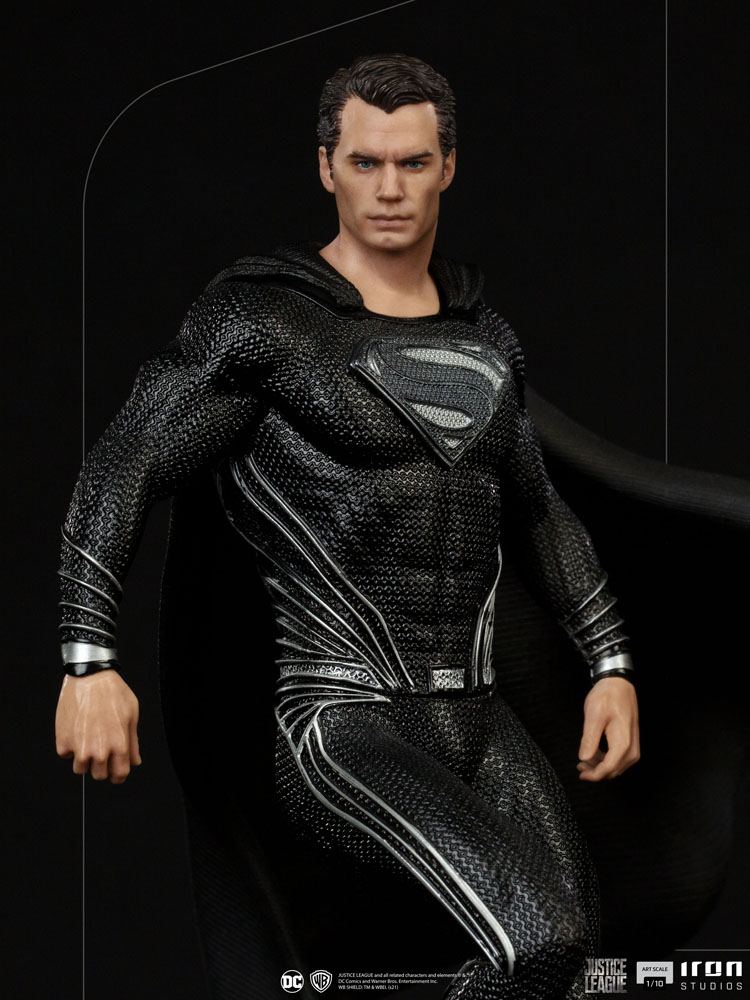 Zack Snyder's Justice League Art Scale Statue 1/10 Superman Schwarzer Anzug 30 cm