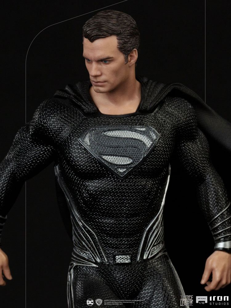 Zack Snyder's Justice League Art Scale Statue 1/10 Superman Schwarzer Anzug 30 cm