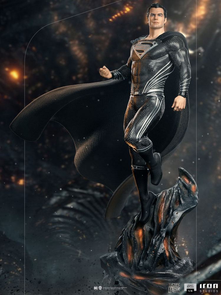 Zack Snyder's Justice League Art Scale Statue 1/4 Superman Black Suit 69 cm