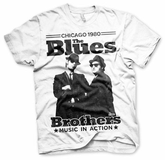 BLUES BROTHERS T-SHIRT CHICAGO 1980 - SuperMerch.dk