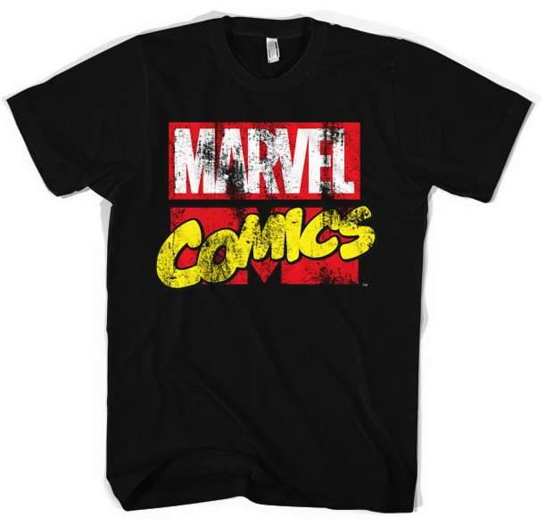 Marvel Logo retro sort t-shirt