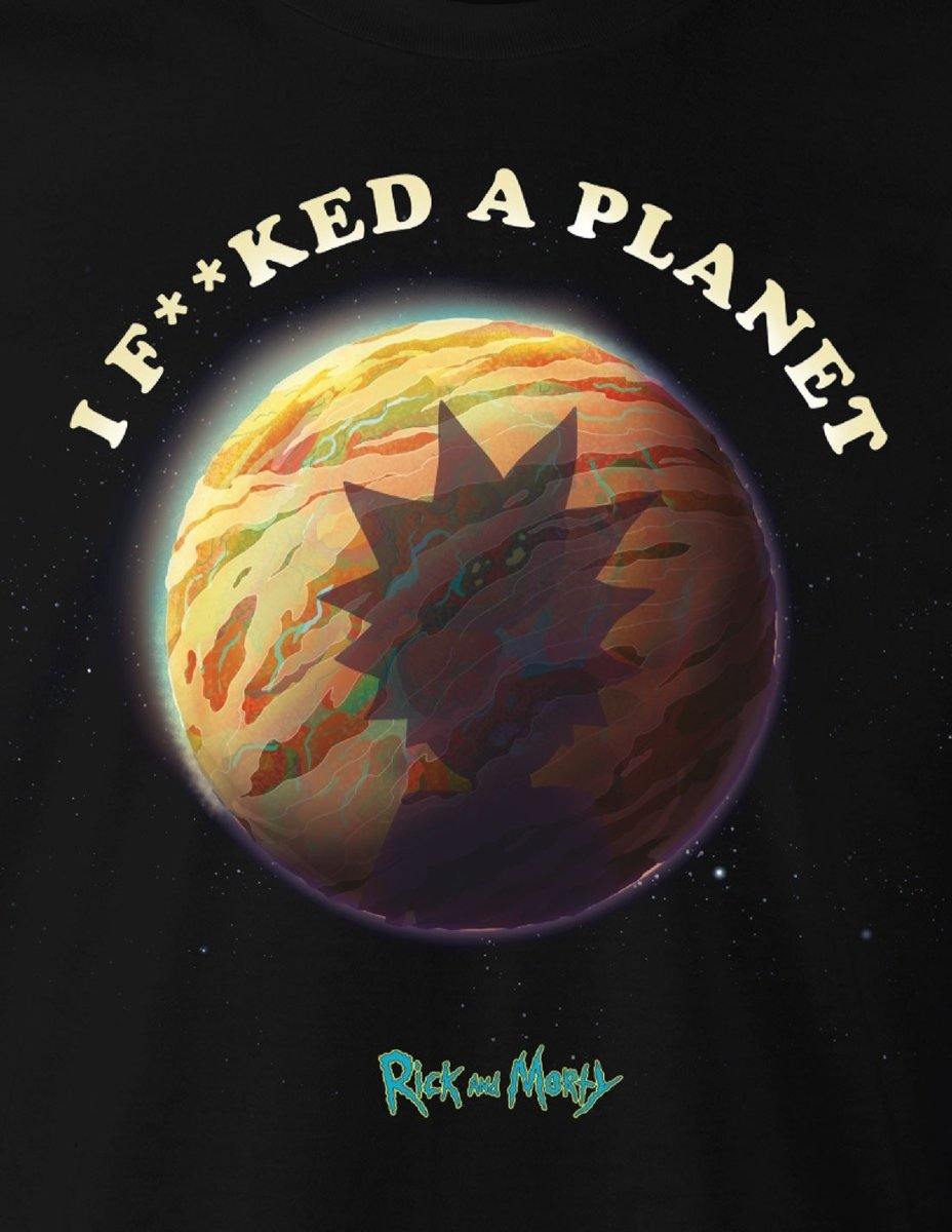 RICK AND MORTY T-SHIRT - I F**CKED A PLANET - SuperMerch.dk