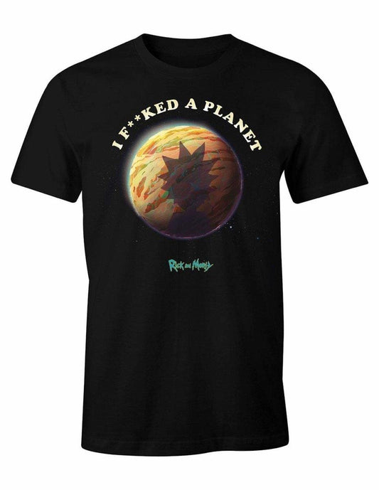 RICK AND MORTY T-SHIRT - I F**CKED A PLANET - SuperMerch.dk
