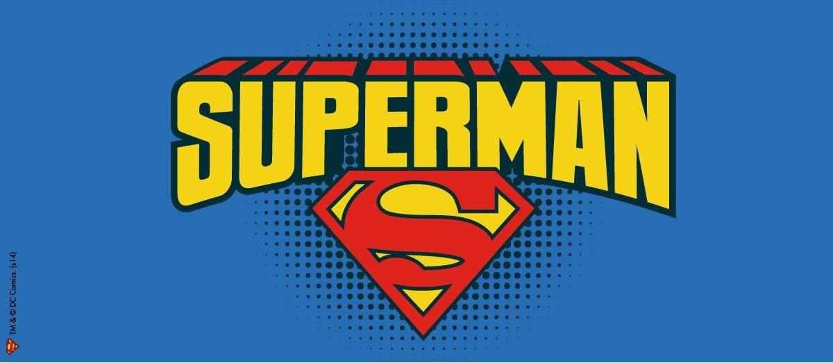SUPERMAN LOGO SHIELD KRUS 100% LICENSERET - SuperMerch.dk